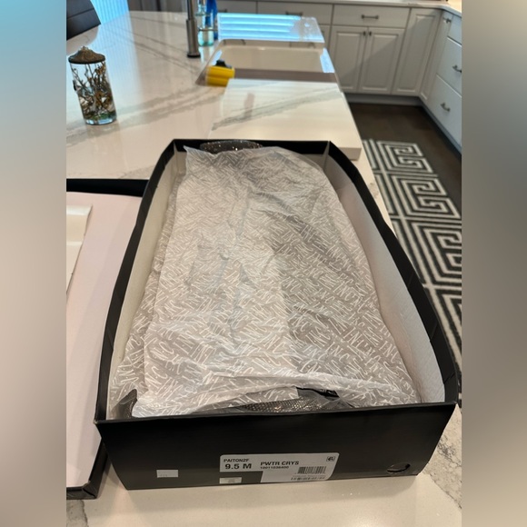 NWT INC Pewter Crystal Knee Boots - Picture 7 of 7